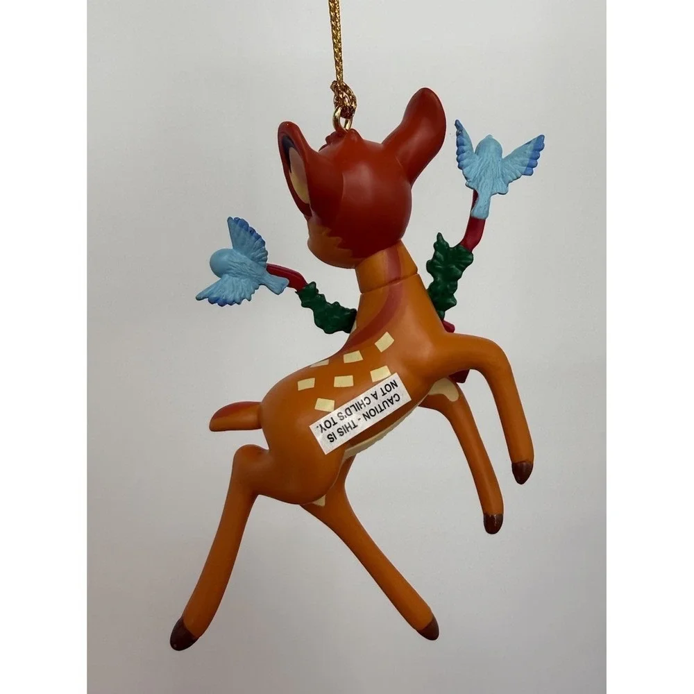 (2) Disney's Christmas‎ Magic Ornaments Made by Grolier Bambi And Thumper